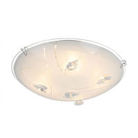 LED DECKENLEUCHTE INKA Weiß Opal - Weiß, Glas (25/25/7.5cm) - Globo Lighting