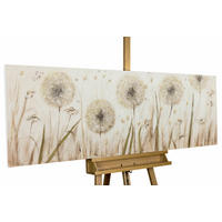 ACRYLBILD HANDGEMALT 150/50 cm - Beige, Holz/Textil (150/50cm) - KUNSTLOFT