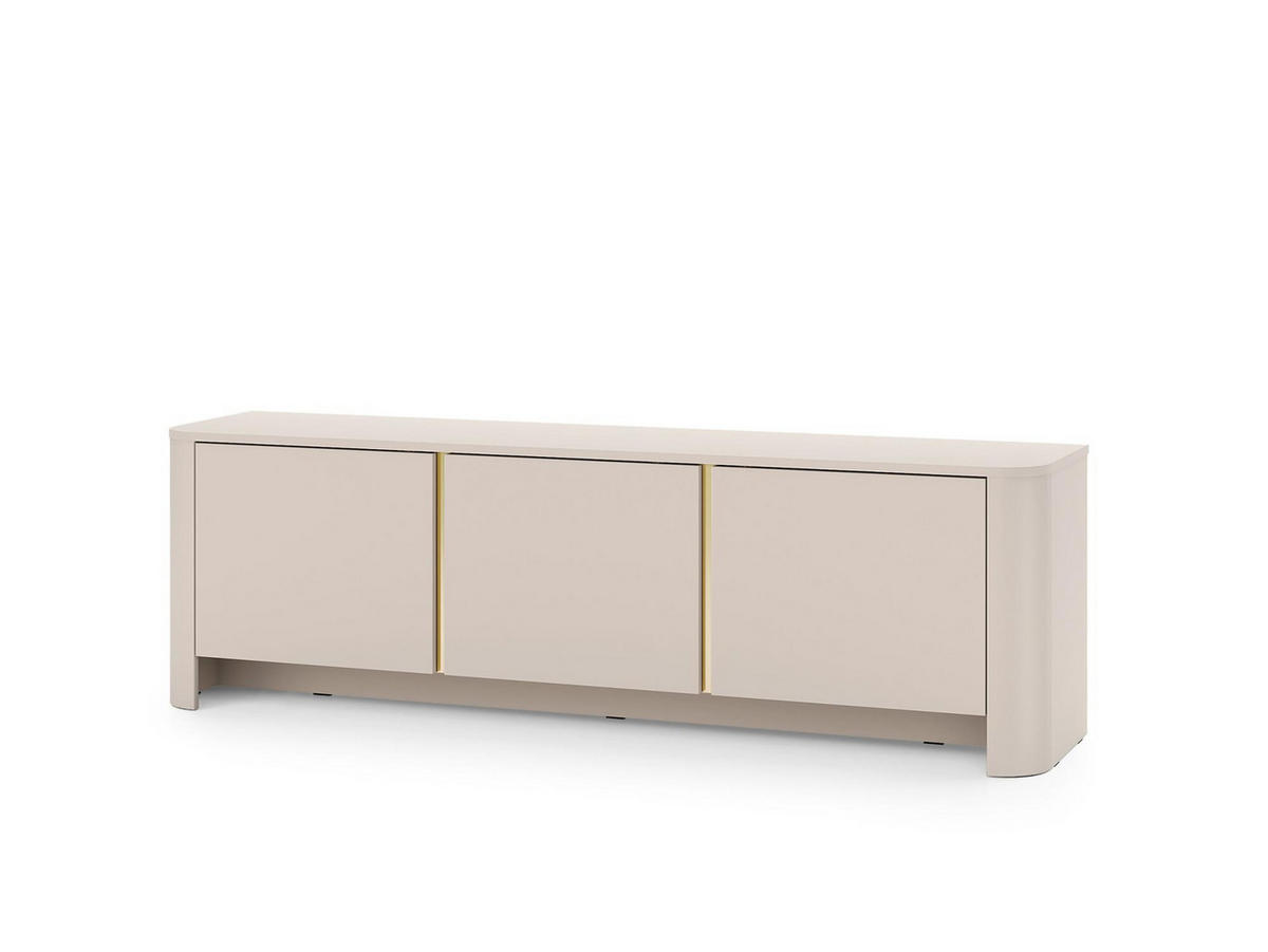 TV-LOWBOARD BARI Beige 168x39x52 cm - Beige, Holzwerkstoff (168/52/39cm) - FURNLUX