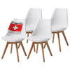 ESSZIMMERSTUHL AARHUS 4er-Set - Weiß, Kunststoff (49/81/43cm) - Albatros