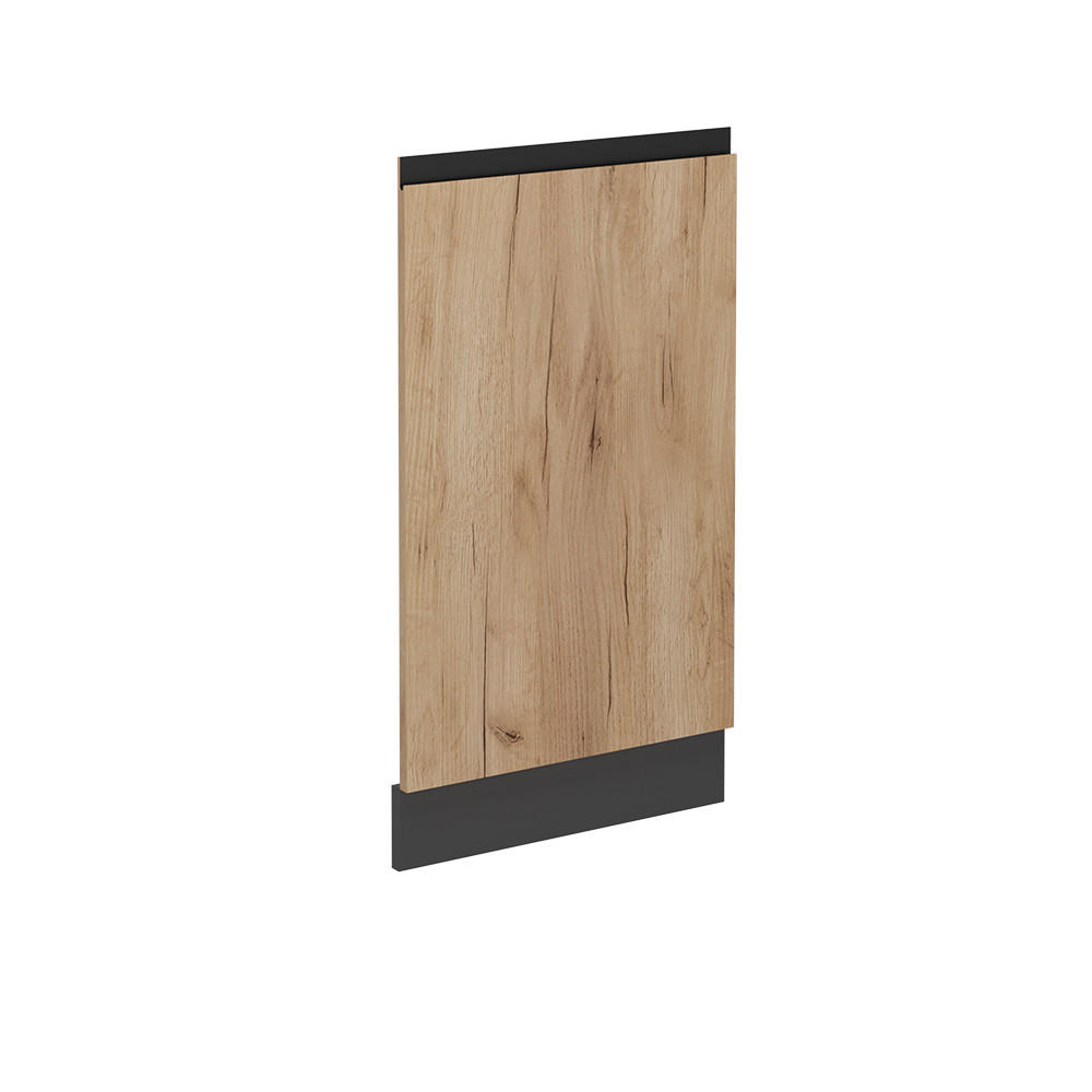 DISKMASKINENS FRONTPANEL R-Line Goldkraft ek 45 cm utan bänkskiva Ekfärgad, Antracit 81.8/45/1.6 cm