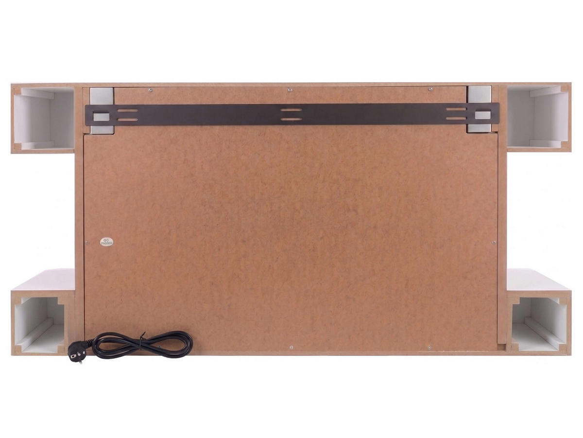 ELEKTROKAMIN Lofoten AF48 – 3D-Flammeneffekt, Heizfunktion, WLAN - Weiß, Glas/Holzwerkstoff (121/59.5/26cm) - ArtiFlame