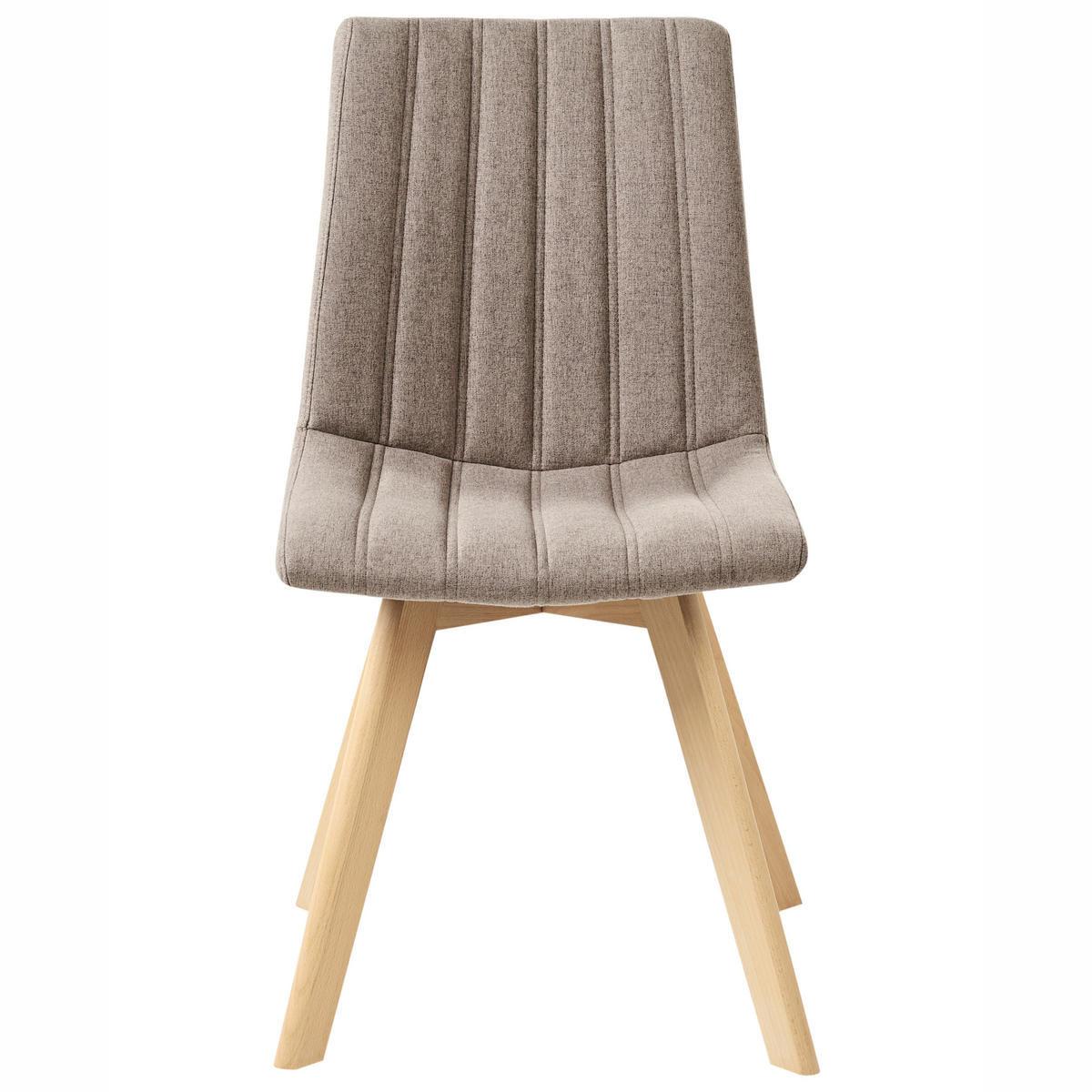 JÍDELNÍ ŽIDLE 2 ks sada Látka Hnědá Calgary - hnědá, textil (48/86/56cm) - Beliani