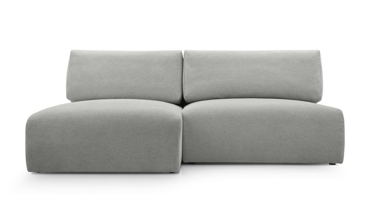 ECKSOFA mit Schlaffunktion Greste, Hellgrau - Hellgrau, Textil (150/223cm) - Meblito