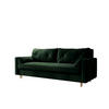 SOFA ASTRA mit Schlaffunktion ITAKA 10 mit Stauraum - Grün, Textil (90/88/228cm) - Bedante