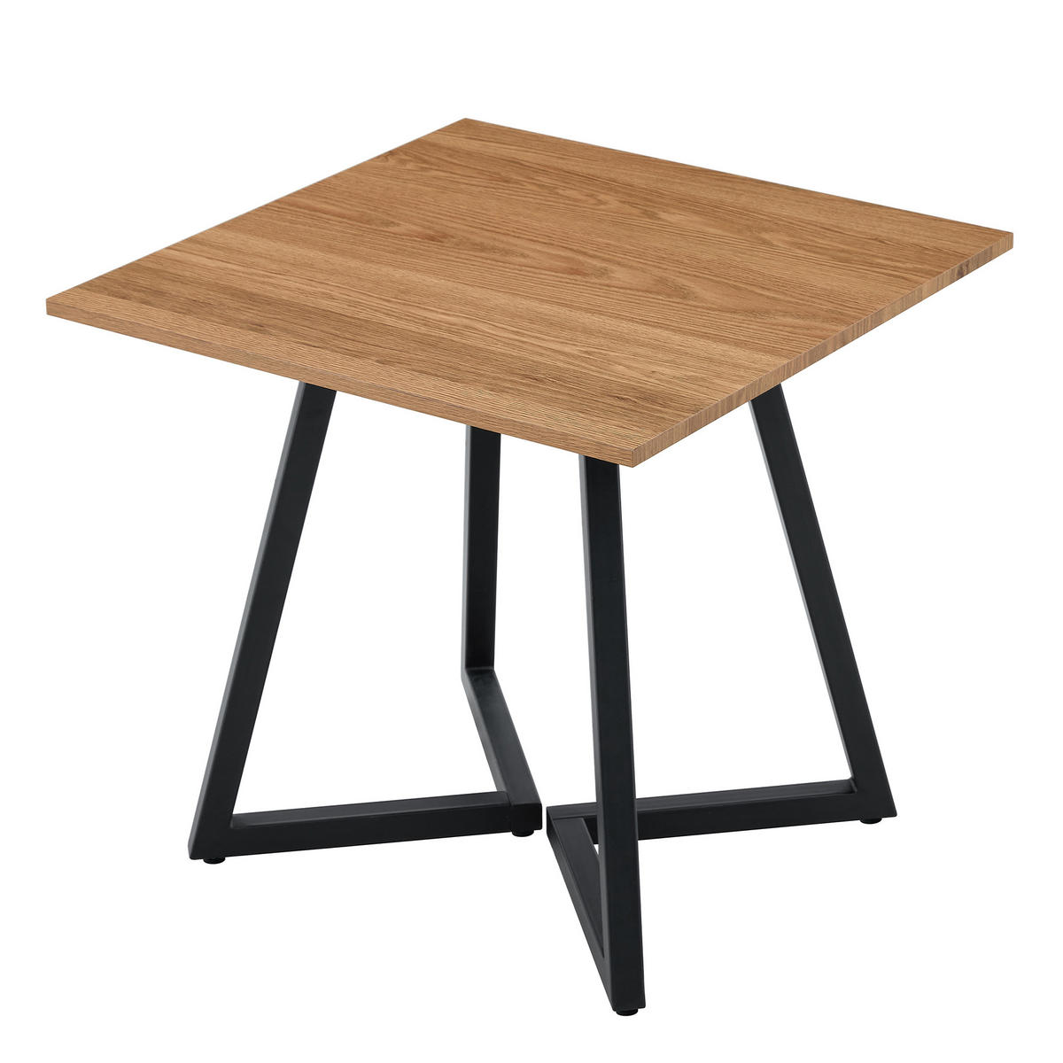 ESSTISCH Braun Schwarz 80/80/75 cm - Schwarz, Holz (80/80/75cm) - PANGIVO