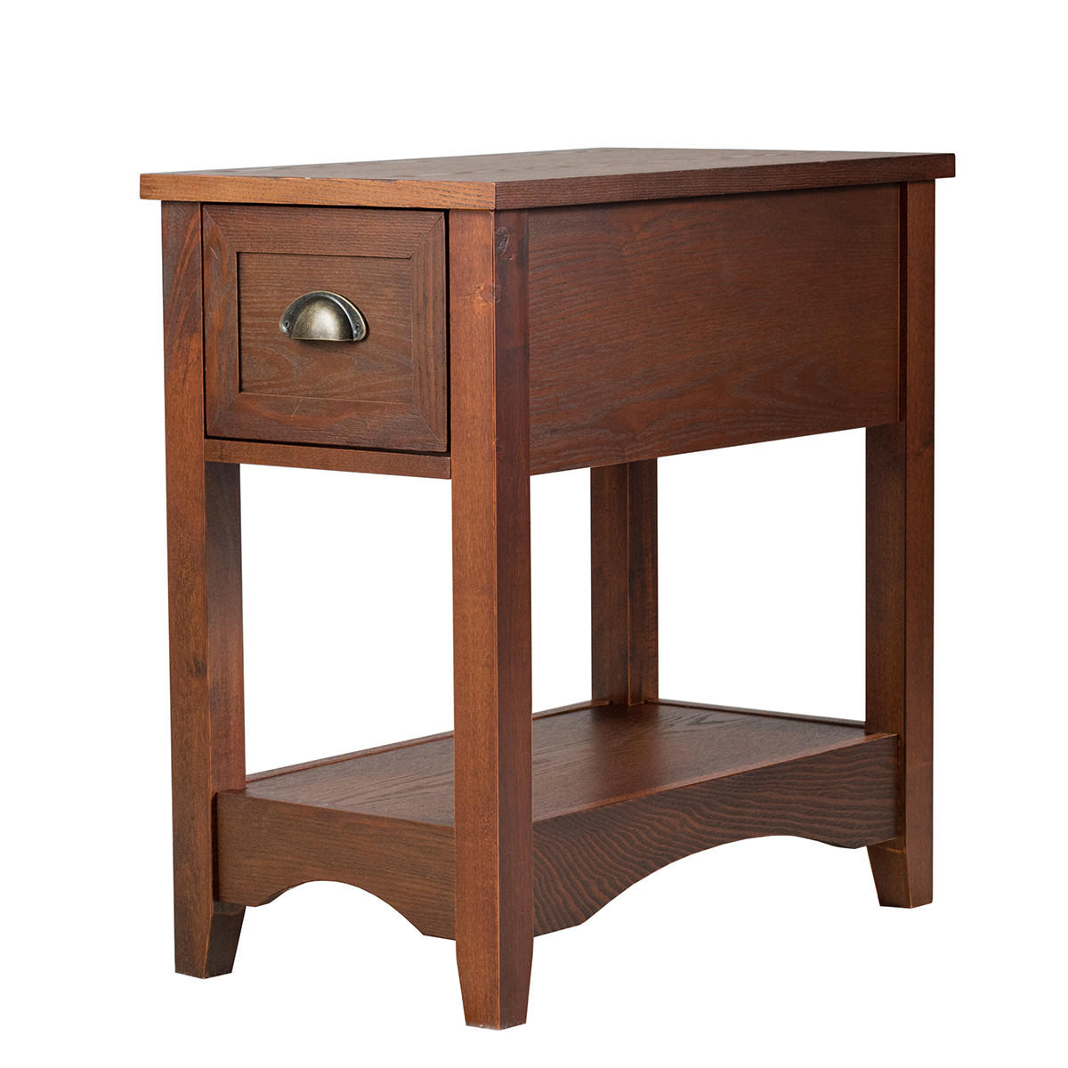 BEISTELLTISCH 59cm Braun - Braun, Holz (56/33/59cm) - COSTWAY
