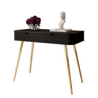 KONSOLE ZAIRA T103 Schwarz - Schwarz, Holzwerkstoff (49/103/80cm) - Lookway