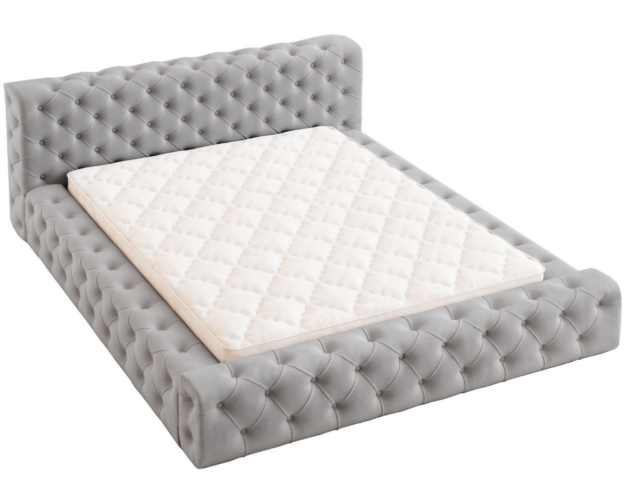 POLSTERBETT Palini 160x200 Grau - Grau, Textil (160/200cm) - Graingold