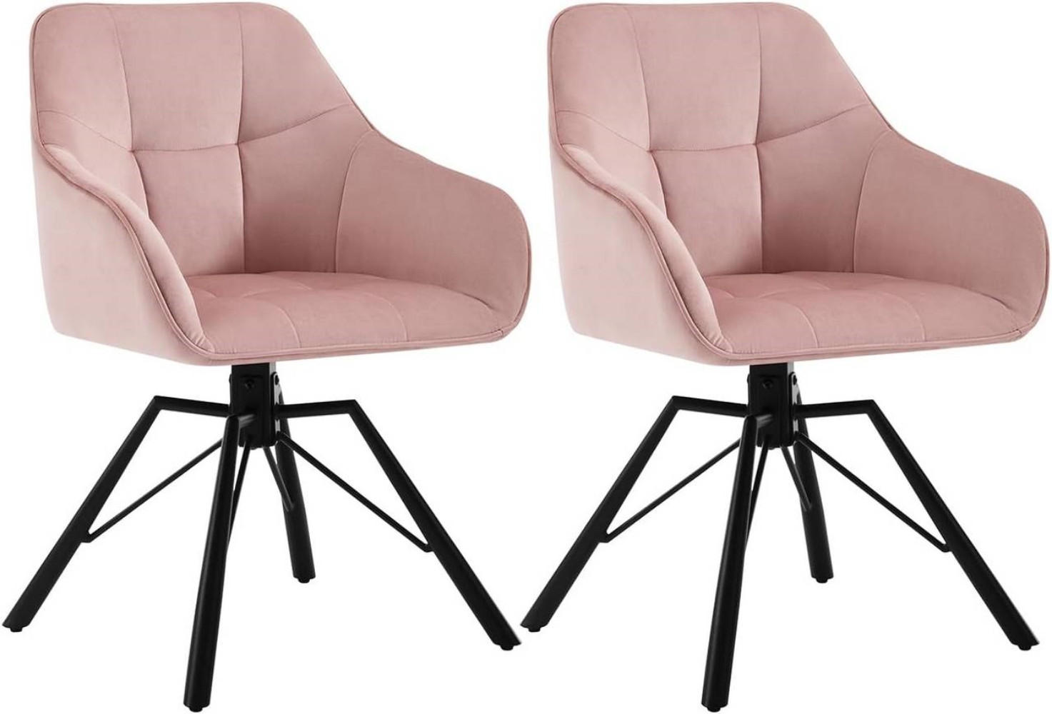 Woltu Armlehnstuhl Rosa 57x82.5x54 cm