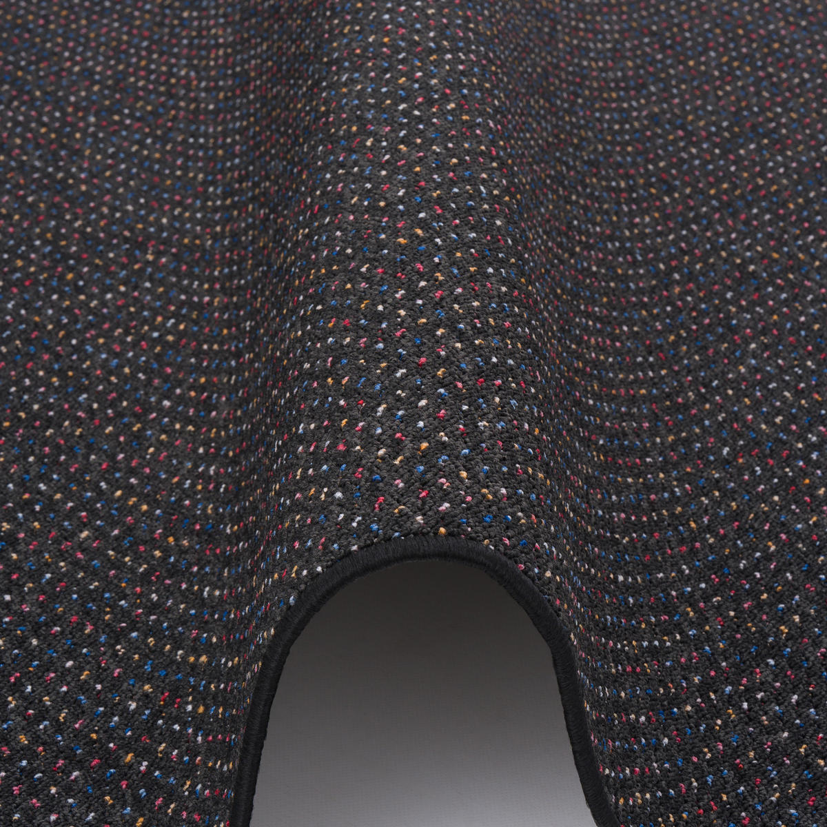 SCHLINGEN TEPPICH ALMA MELIERT - Schwarz, Textil (80/320cm) - Snapstyle
