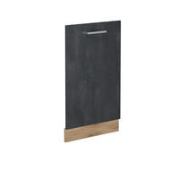 ČELNÍ PANEL MYČKY R-Line Černý beton - medově dubová/černá, kompozitní dřevo (45/81.8/1.6cm) - Vicco