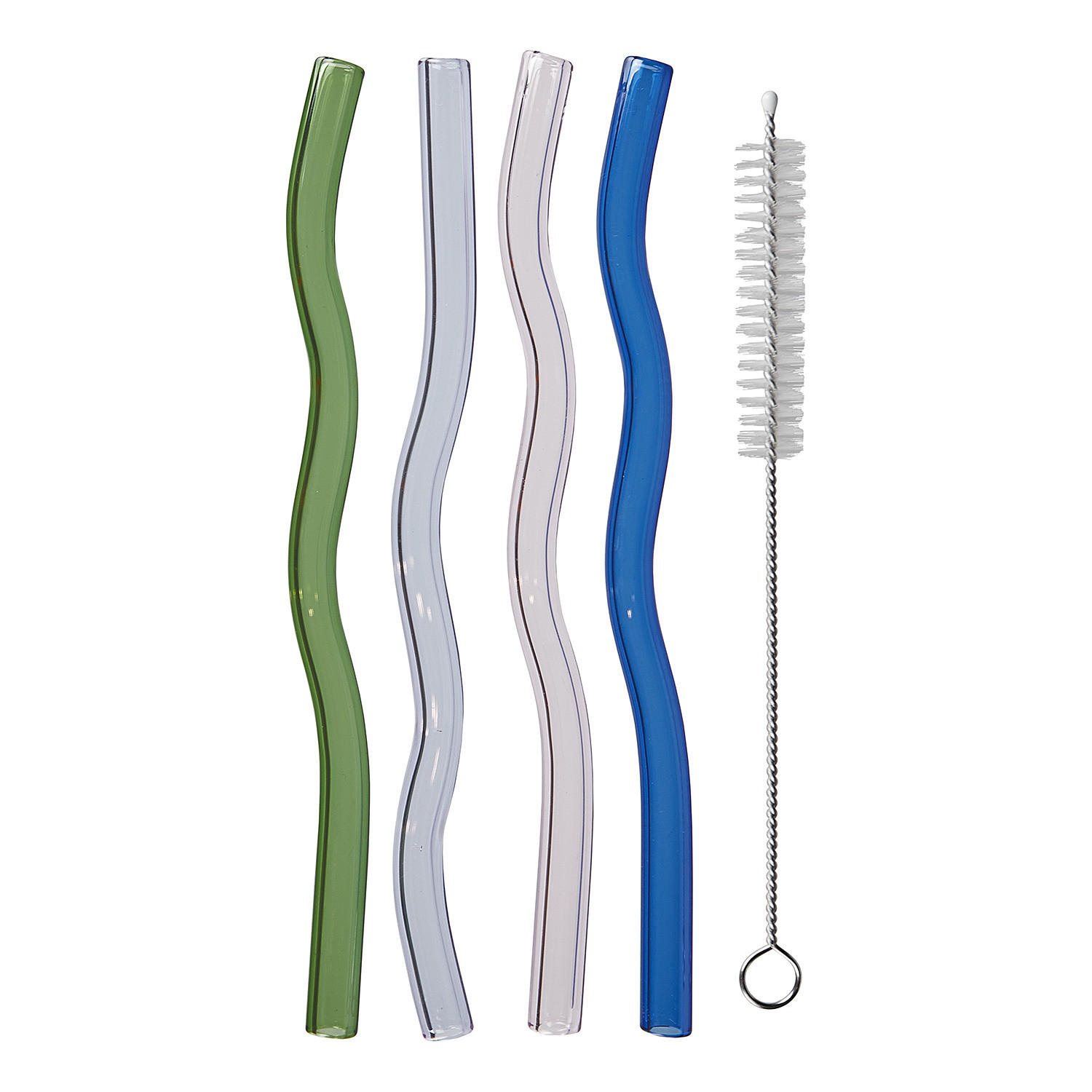 TRINKHALM-SET (4-tlg.) Long Drink - Multicolor, Glas (0.6/15cm) - Butlers