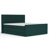 BOXSPRINGBETT Ava Grün 160/200 cm - Schwarz/Grün, Holz/Holzwerkstoff (160/200cm) - Maison de Reve