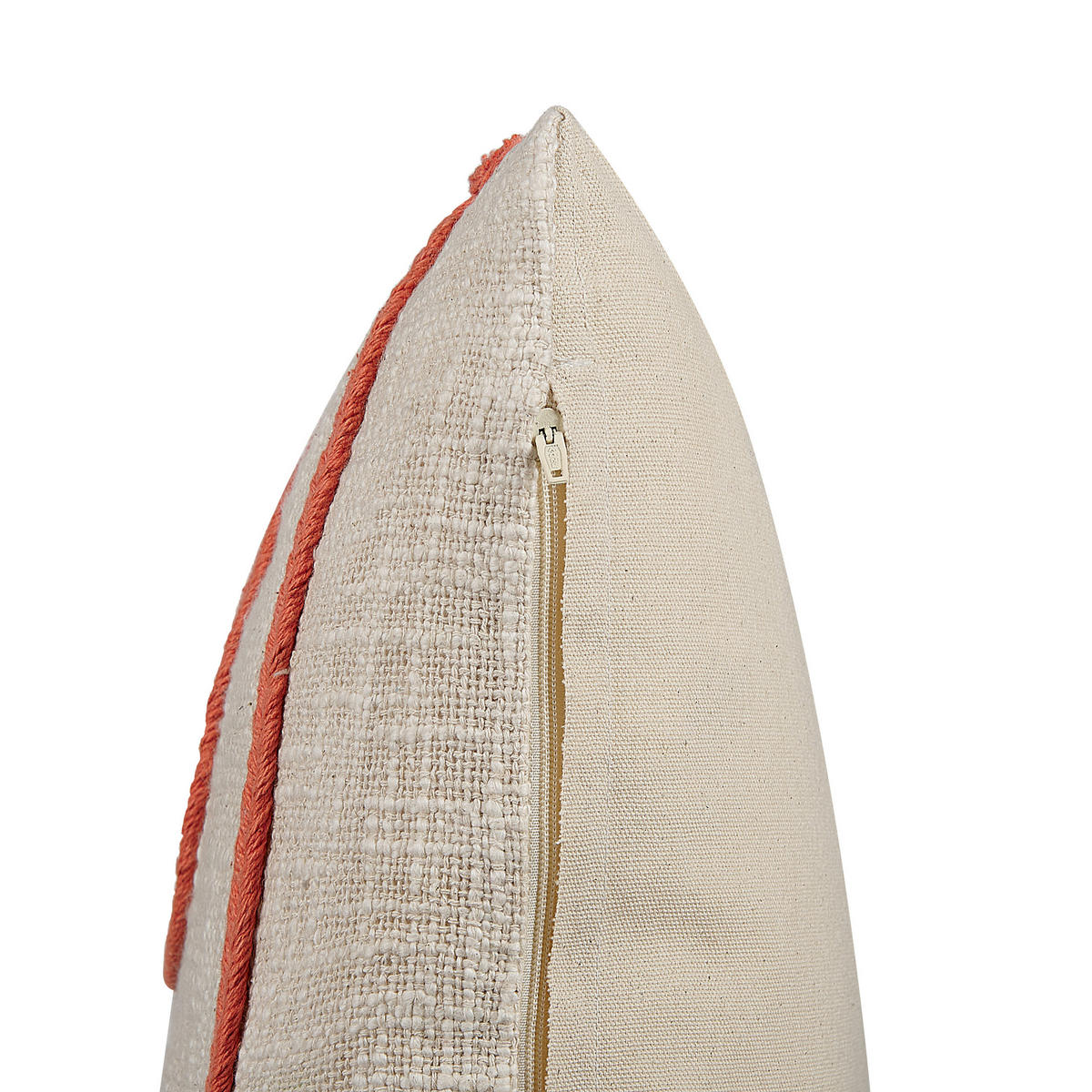 DEKOKISSEN 2er-Set Hellbeige 45/45 cm Pleione - Beige, Naturmaterialien/Textil (45/45cm) - Beliani