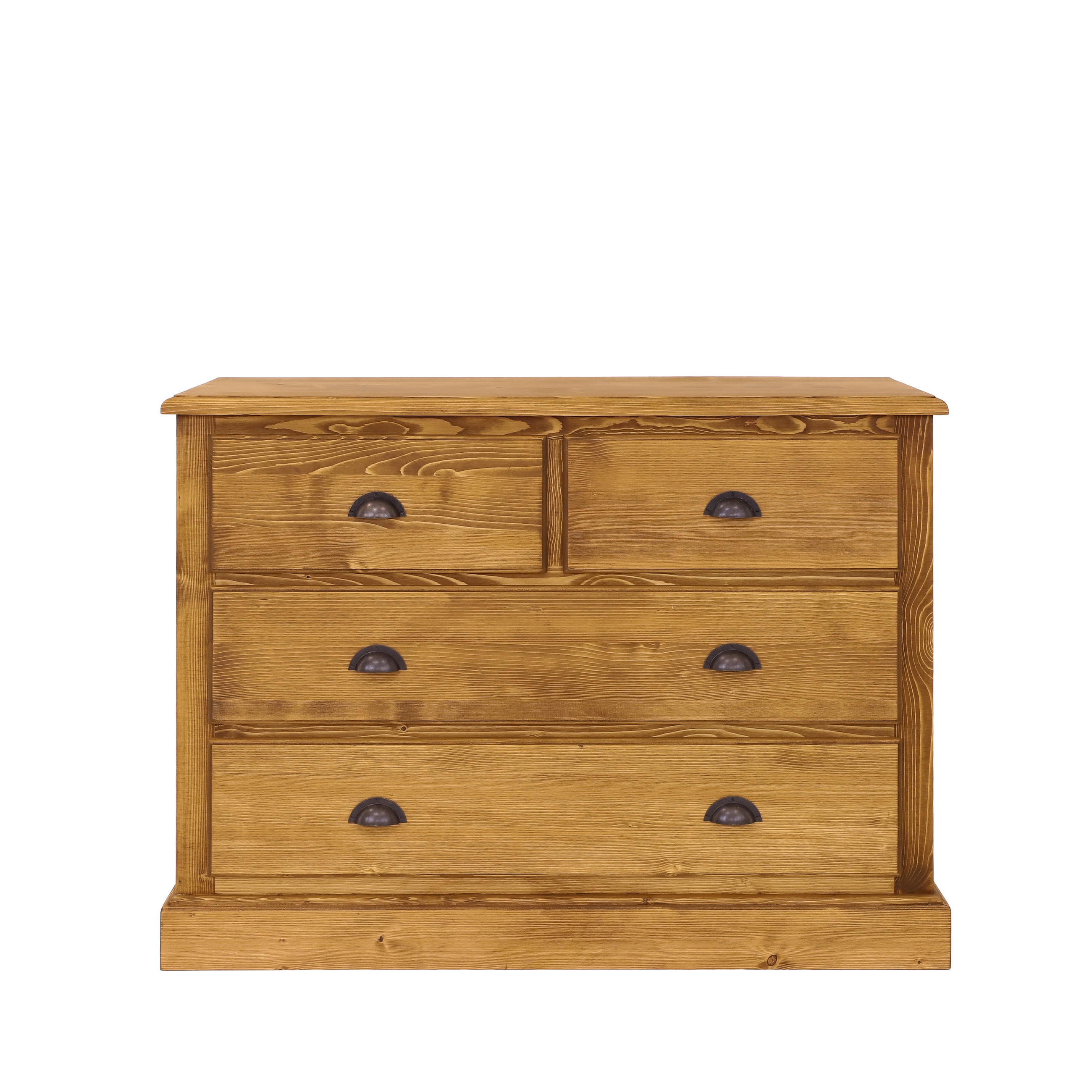 KOMMODE aus Massivholz CHARLOTTE 1 - Hellbraun, Holz (120/90/48cm) - Seart