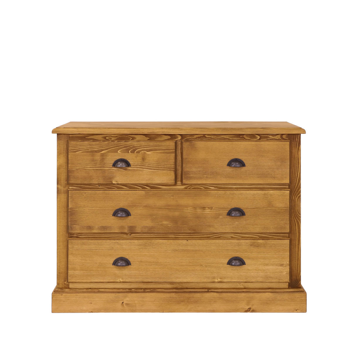 KOMMODE aus Massivholz CHARLOTTE 1 - Hellbraun, Holz (120/90/48cm) - Seart