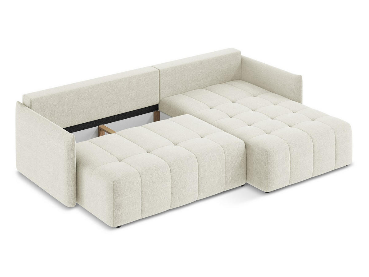 POUF Samt Stoff Violett - Flieder/Schwarz, Holzwerkstoff/Kunststoff (75/37/75cm) - Makamii