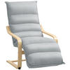 RELAXSSESSEL Sessel mit Verstellbar Fußteil, Armlehne für Wohnzimmer, Hellgrau - Hellgrau, Kunststoff (67/105/114cm) - HOMCOM