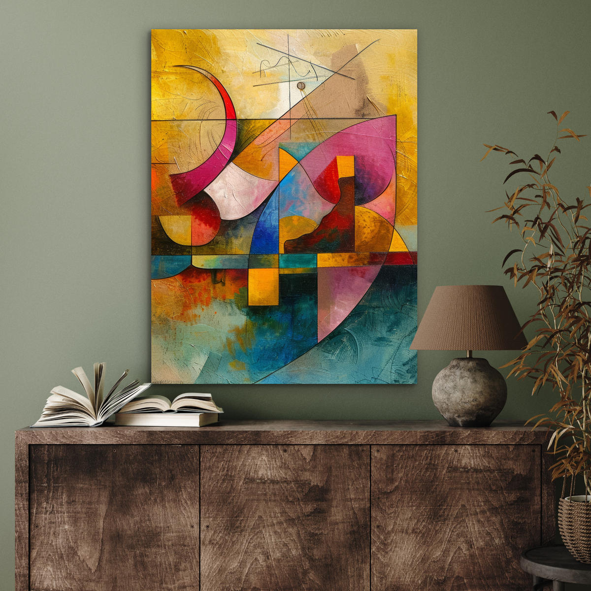 KOVOVÝ OBRAZ Umenie - abstraktné - moderné 60x80 cm - žltá, kov (60/80cm) - MuchoWow