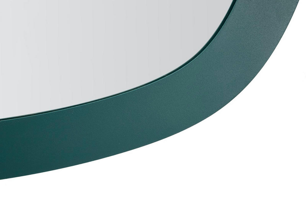 WANDSPIEGEL Saturno, petrolfarben, Eisen, MDF und Spiegelglas, 71 x 1,5 x 48 cm - Petrol, Glas/Holzwerkstoff (71/48/1.5cm) - Mauro Ferretti