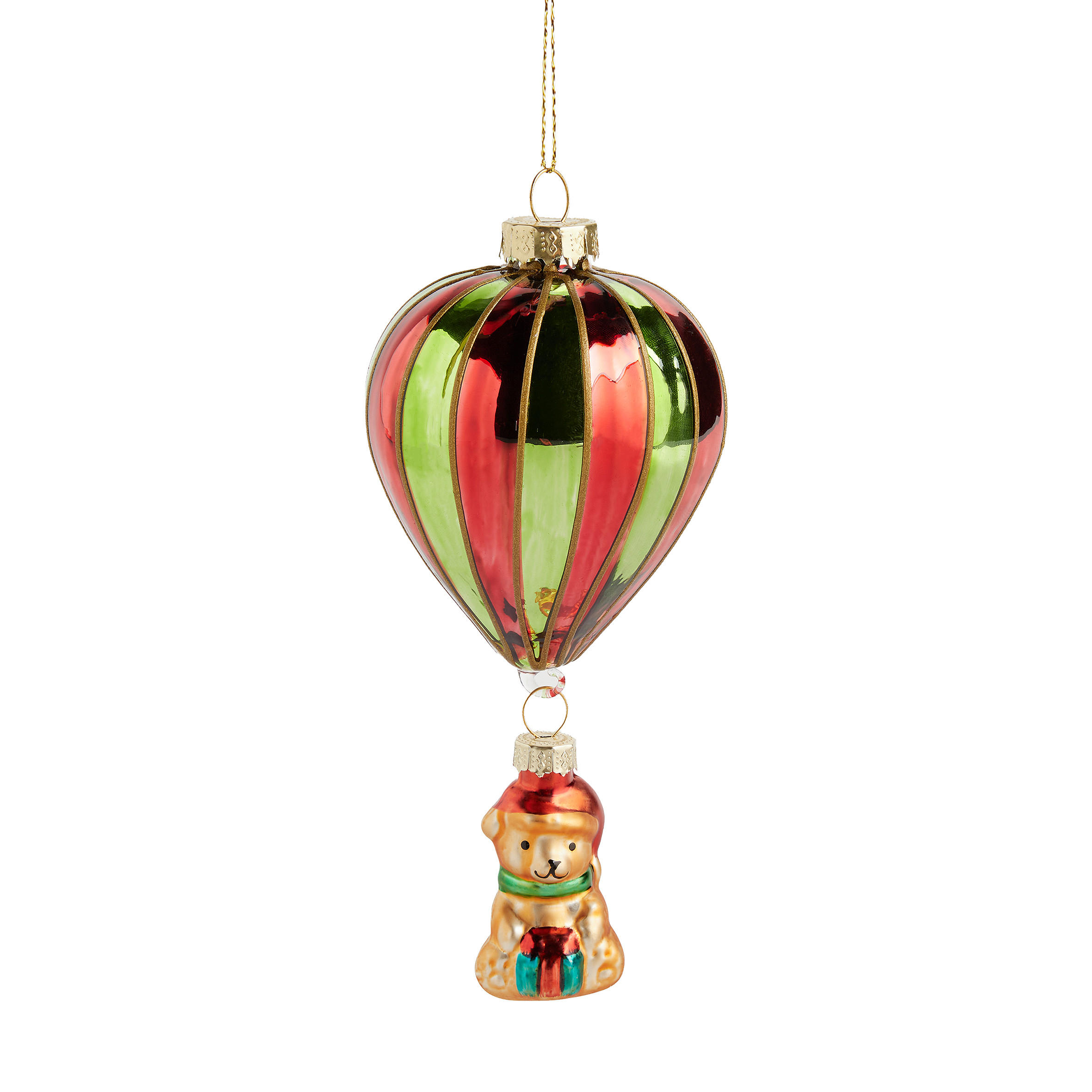 WEIHNACHTSKUGEL Glas GLOBO, 6x15 cm, Rot, Christbaumkugeln, Weihnachtsdeko Xmas, Christmas Deko - Rot, Glas (6/6/15cm) - home&you