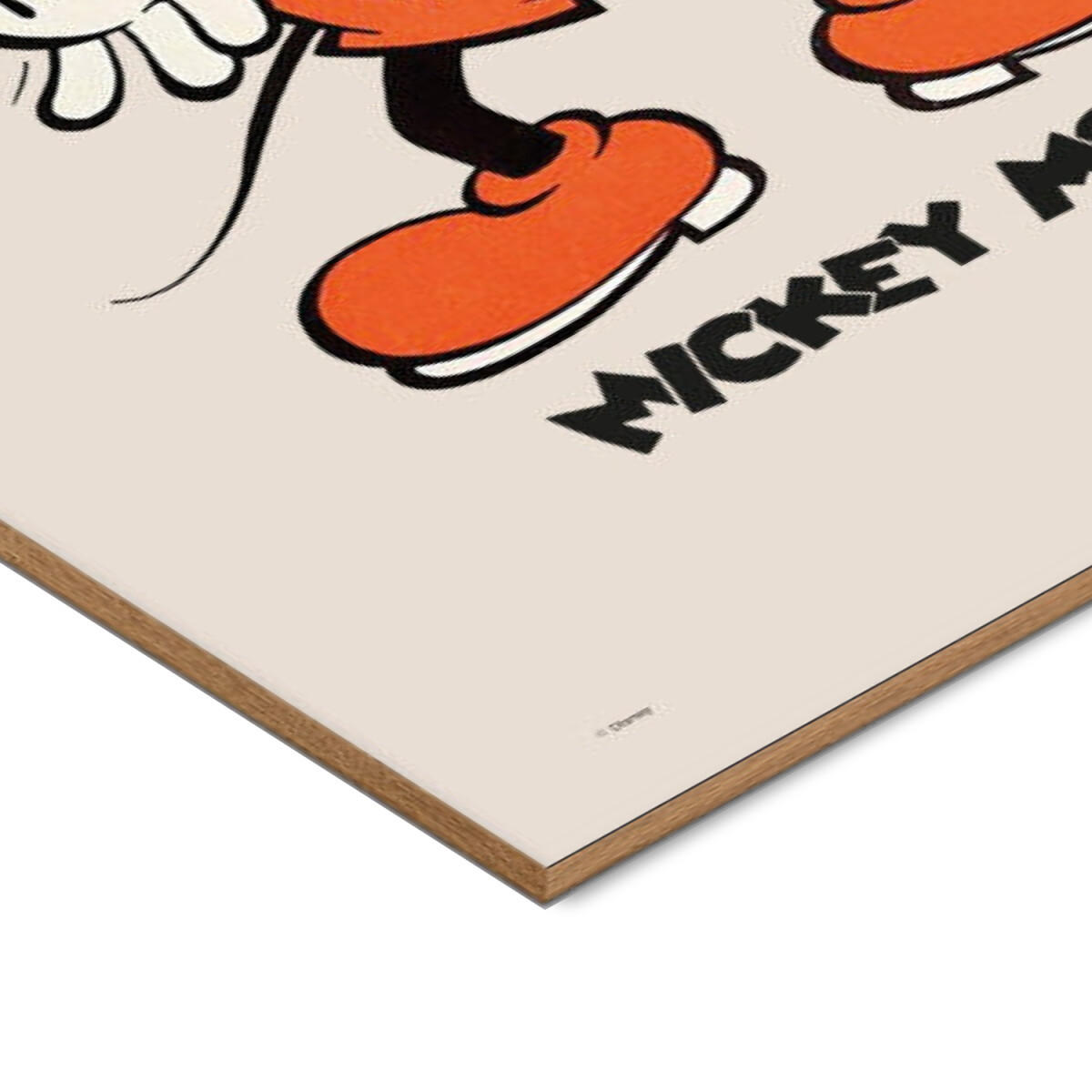 POSTER mit Rahmen Disney - Disney - Mickey Mouse Vintage No. 02 - Eichefarben/Beige, Holz/Papier (30/40cm) - Poster&Frame