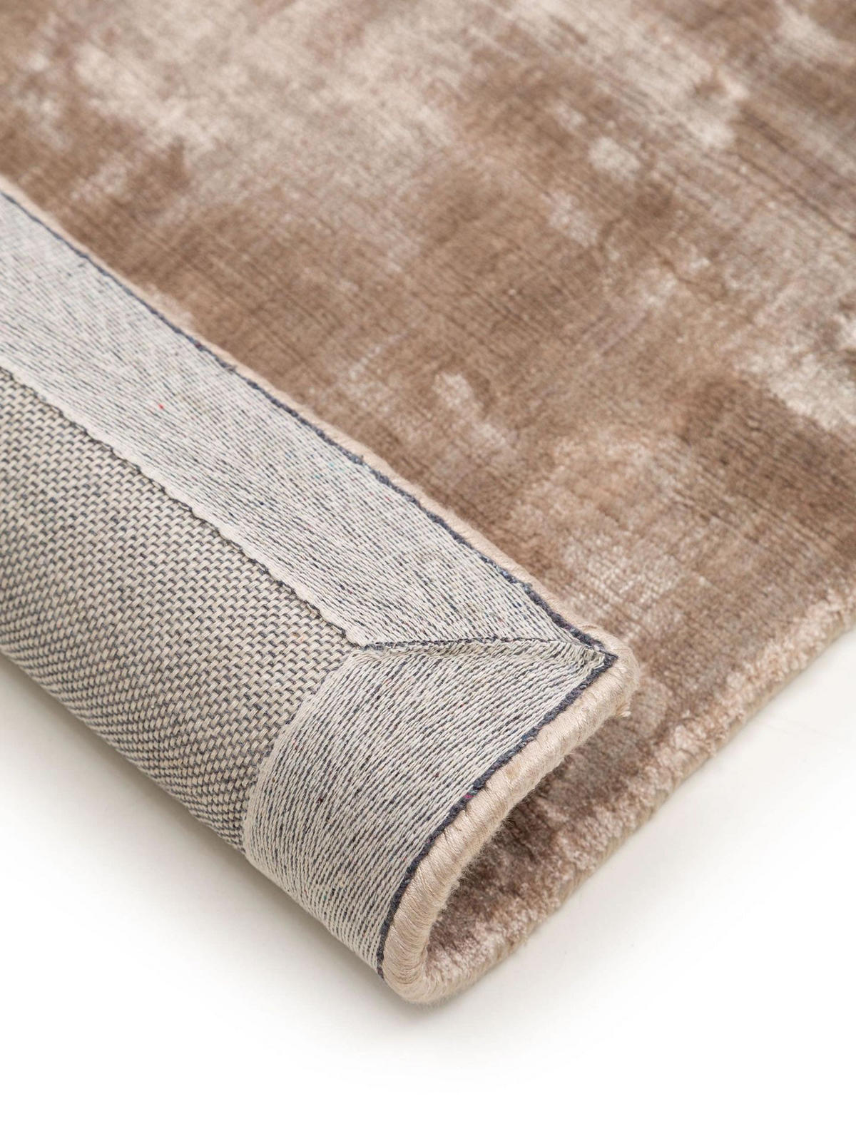 VISKOSETEPPICH Nela Taupe 160x230 cm - Taupe, Textil (160/1cm) - KUNSTLOFT