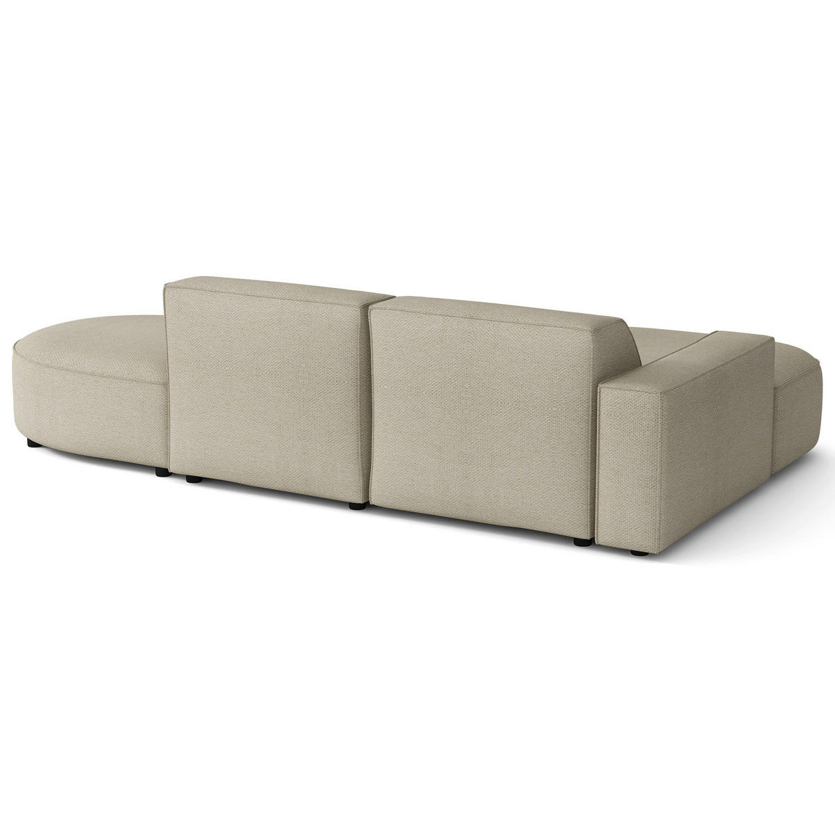 ROHOVÁ POHOVKA Sallmo ve tvaru L, třímístná, levá, 276 cm - černá/šedohnědá, textil/plast (276/166cm) - Selsey