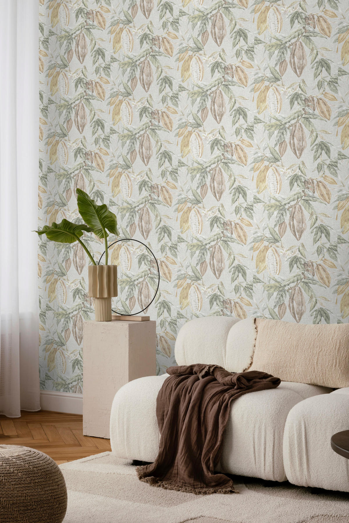 TAPETE Obst 53 cm x 10 m - Grün, Papier (53/1000cm) - Sanders & Sanders