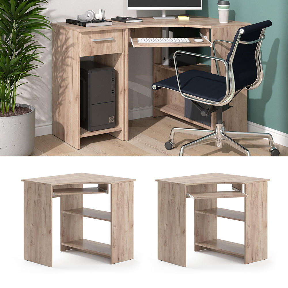 ECKSCHREIBTISCH Odin Sonoma 83 x 76 cm - Sonoma Eiche, Holzwerkstoff (76/83/77cm) - Vicco