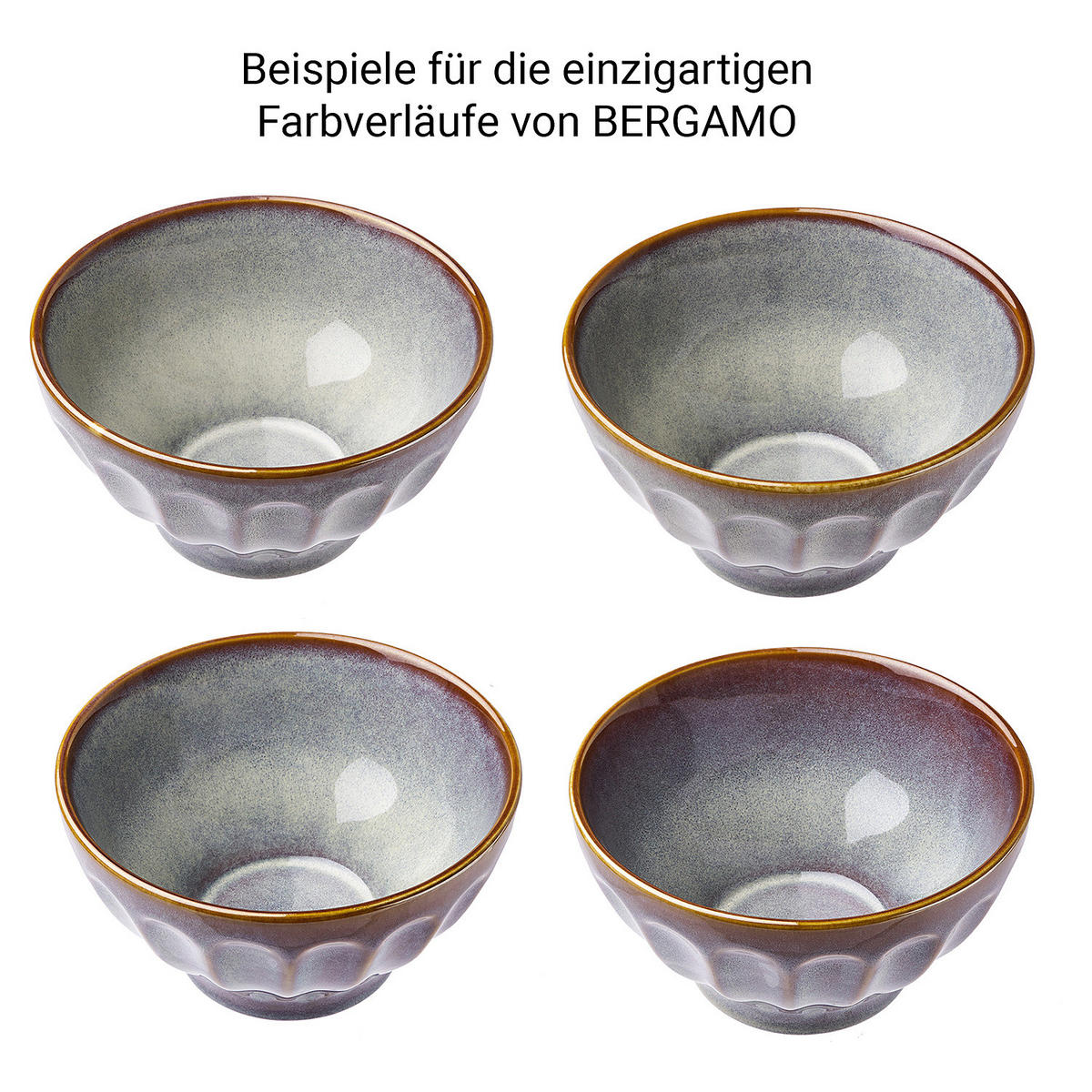 SCHÜSSEL Bergamo - Taupe, Keramik (16/16/9cm) - Butlers