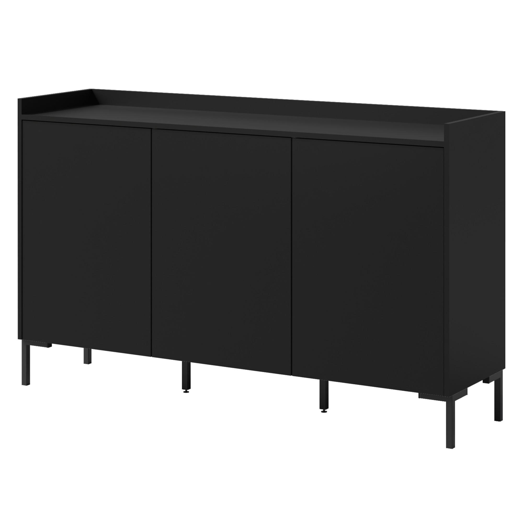 mzm24 Kommode Schwarz 150x92x41 cm