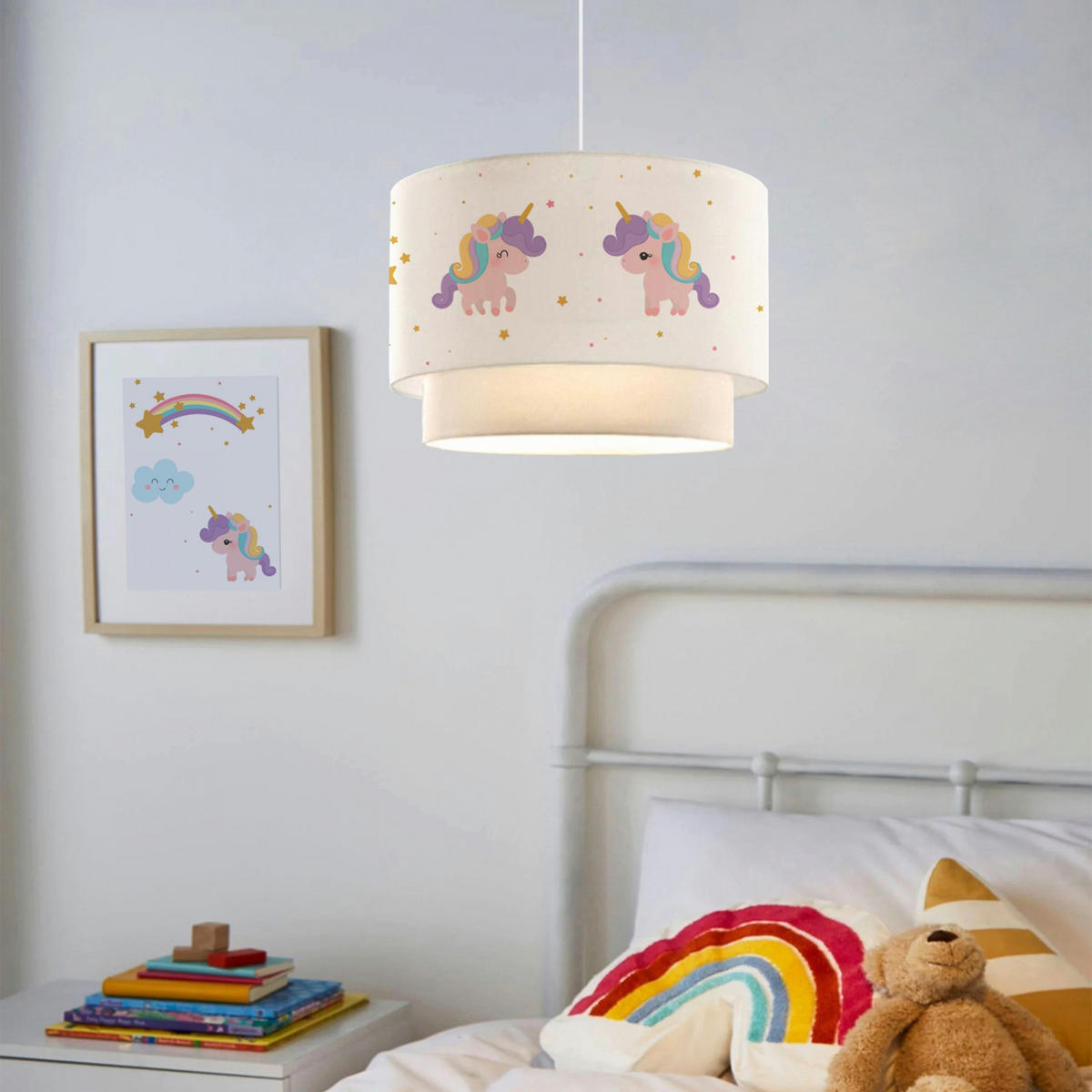 HÄNGELEUCHTE Lurgan - Weiß, Textil (30/30/70cm) - lux.pro