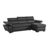 SCHLAFSOFA - -Sitzer - Leder - Anthrazitgrau - - Anthrazit, Leder (256/83/154cm) - Vente-Unique