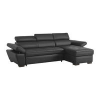 SCHLAFSOFA - -Sitzer - Leder - Anthrazitgrau - - Anthrazit, Leder (256/83/154cm) - Vente-Unique