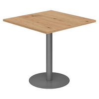 PAUSENTISCH eckig STF 80/80/74,5 cm in Wildeiche/Graphitfarben - Wildeiche/Graphitfarben, Holzwerkstoff (80/80/74.5cm) - bümö