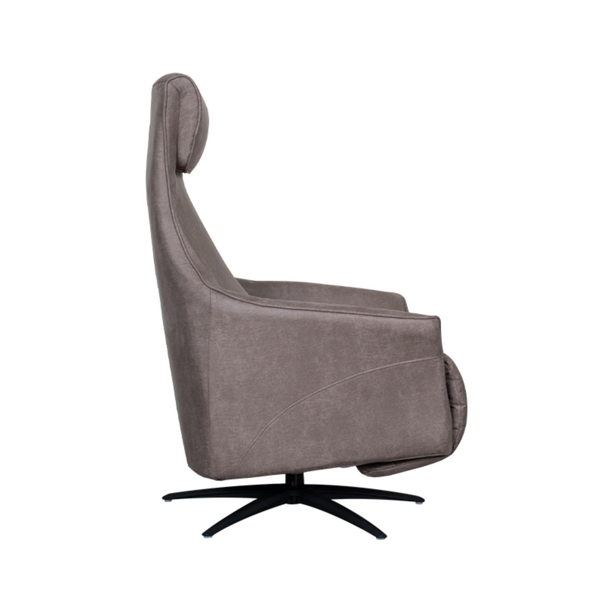 SESSEL Lund Taupe 83/74/112 cm - Taupe, Textil (74/112/83cm) - LABEL51