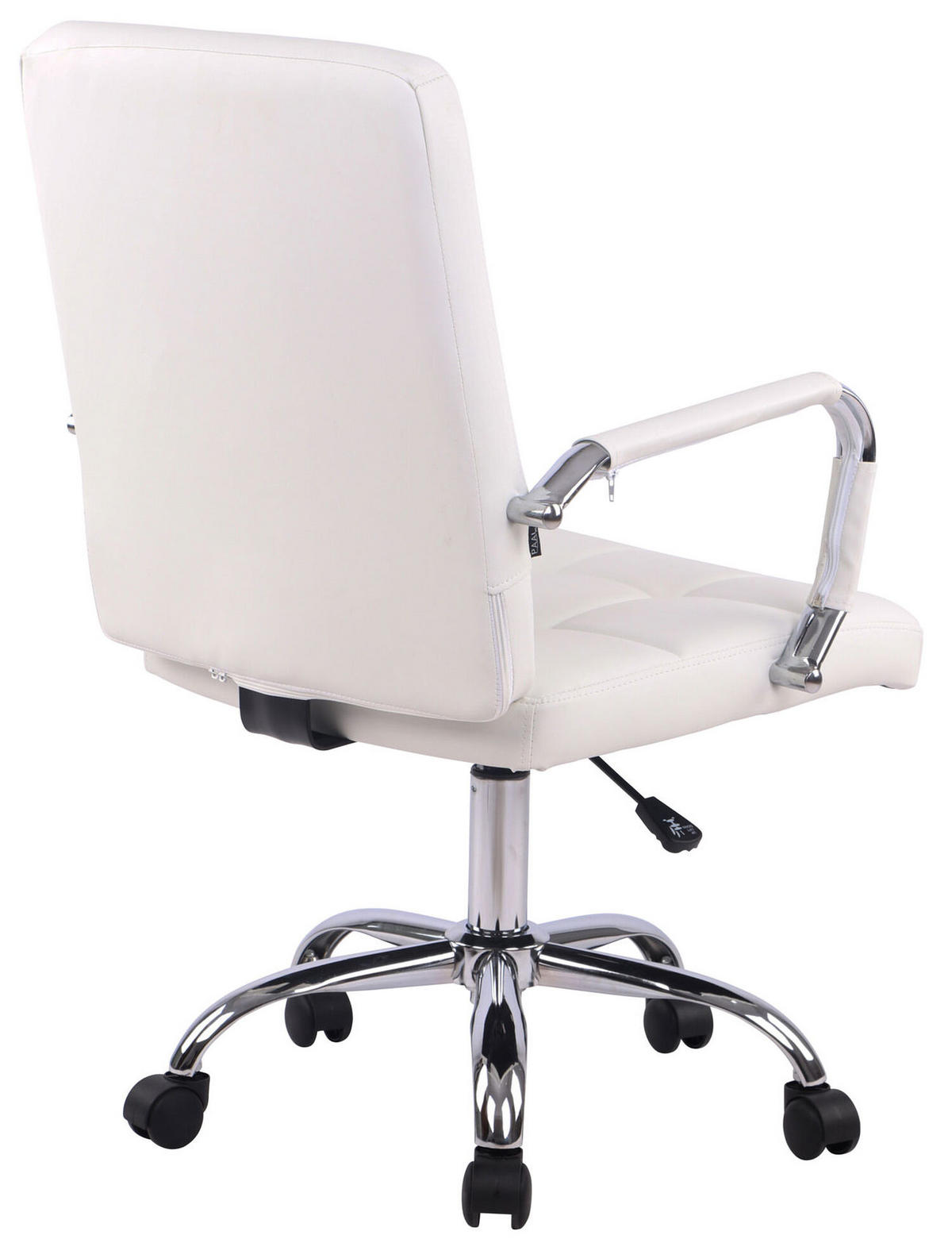 BÜROSTUHL Deal V1, Kunstleder Weiß - Weiß, Textil/Metall (56/104/62cm) - TPFLiving