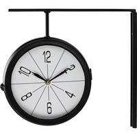 WANDUHR Loft-Stil Ø 20 cm - Schwarz, Metall (20/28/30cm)