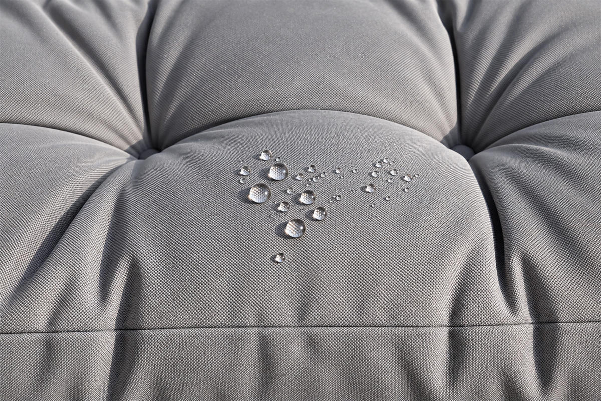 BANKAUFLAGE Sitzkissen Grau 120x40 cm Outdoor Indoor - Grau, Textil (120/40/17cm) - TiborTex