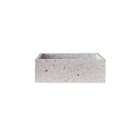WASCHBECKEN Made Beige aus Premium-Terrazzo - Beige, Stein (40/13/40cm) - Tikamoon