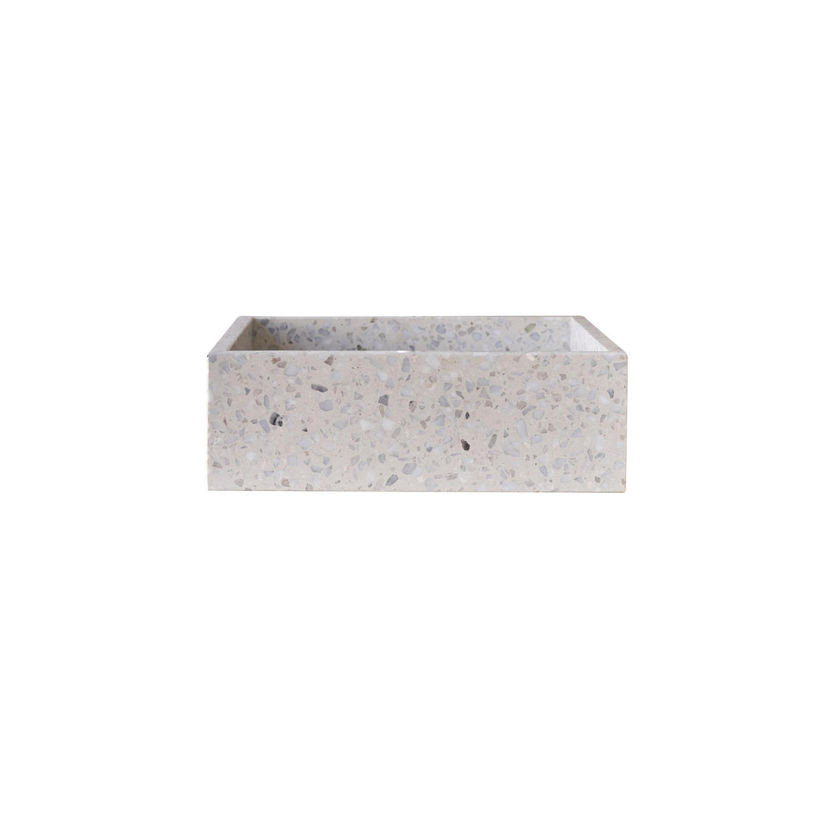 WASCHBECKEN Made Beige aus Premium-Terrazzo - Beige, Stein (40/13/40cm) - Tikamoon