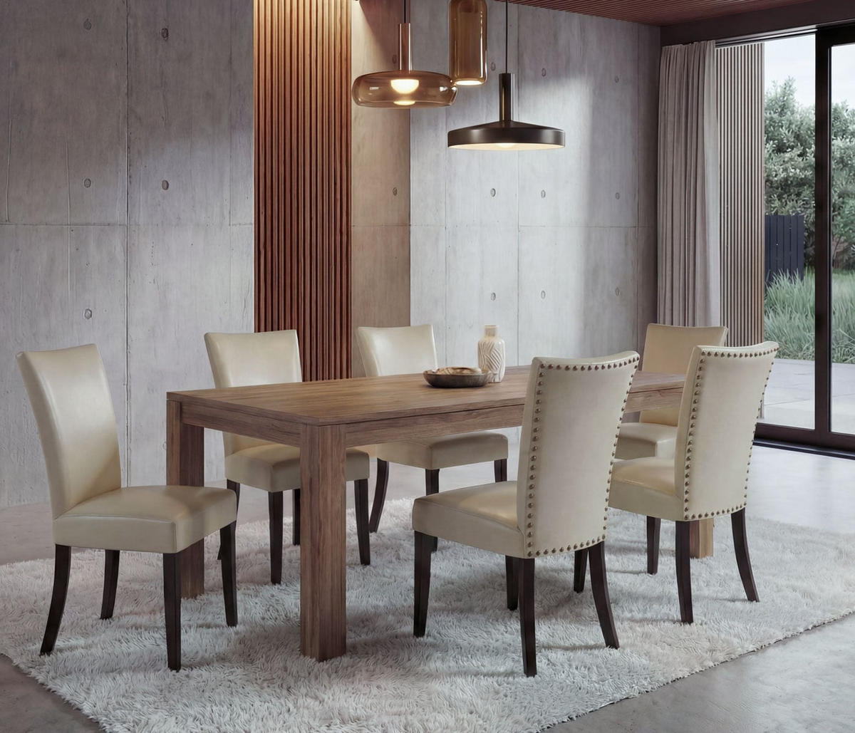 ESSZIMMERSTUHL Beige 6er-Set - Beige, Textil (50/93/62cm) - MCW