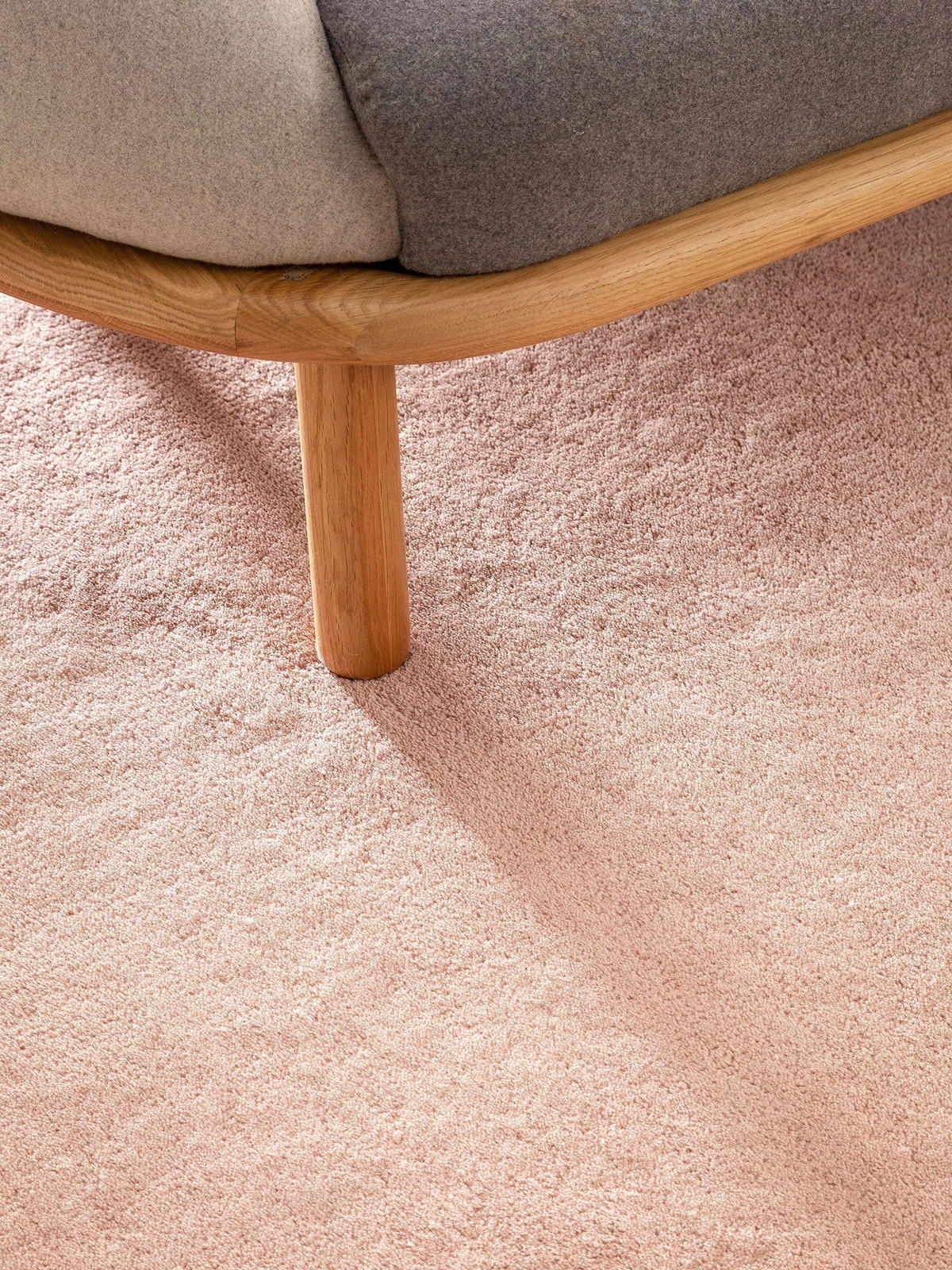 WOLLTEPPICH Bent Rosa 250x350 cm - Rosa, Textil (250/350cm) - benuta Nest