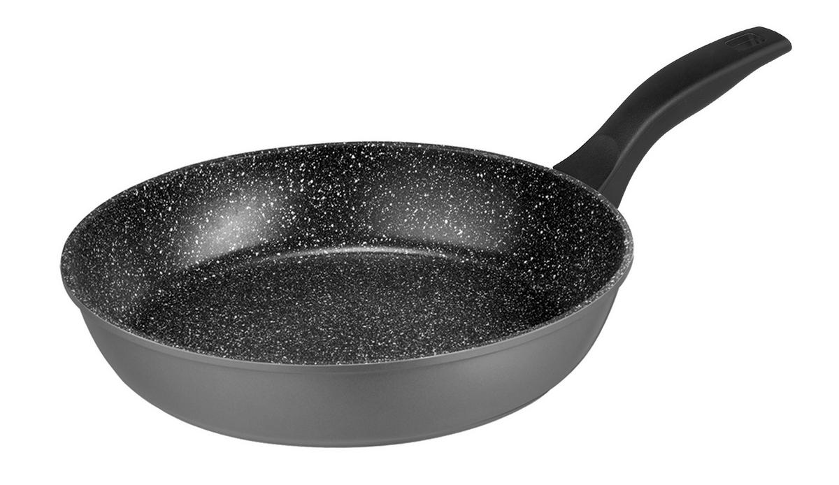 SCHMORPFANNE - Schwarz/Grau, Metall (24cm) - Stoneline