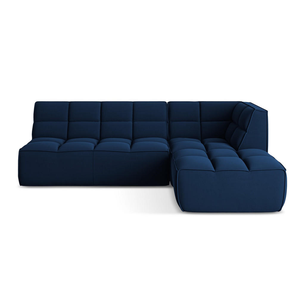 Thumbnail - Makamii Ecksofa, Dunkelblau, Textil, 4-Sitzer, Füllung: Schaumstoff, L-Form, 258x178 cm, Made in EU, Wohnzimmer, Sofas &...