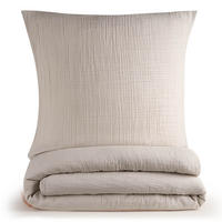 BETTWÄSCHE Musselin, 100% Baumwolle, 135/100 cm & 40/80 cm, Grau - Grau, Textil (135/100cm) - Blumtal