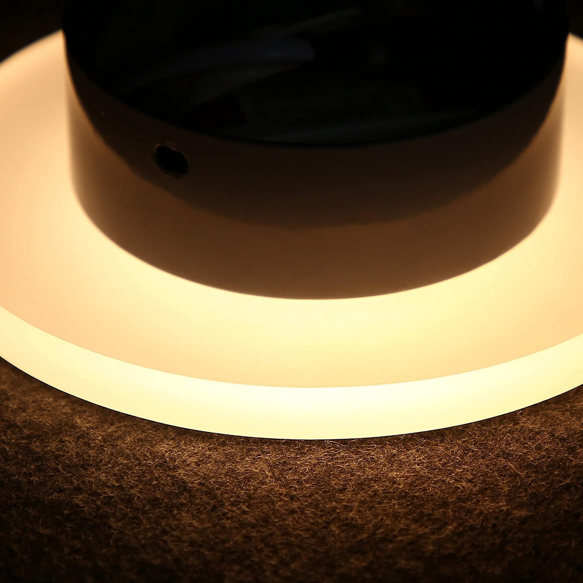 LED-WANDLEUCHTE Glimmering 16/16/4.8 cm - Schwarz, Metall (16/4.8/16cm) - ZMH