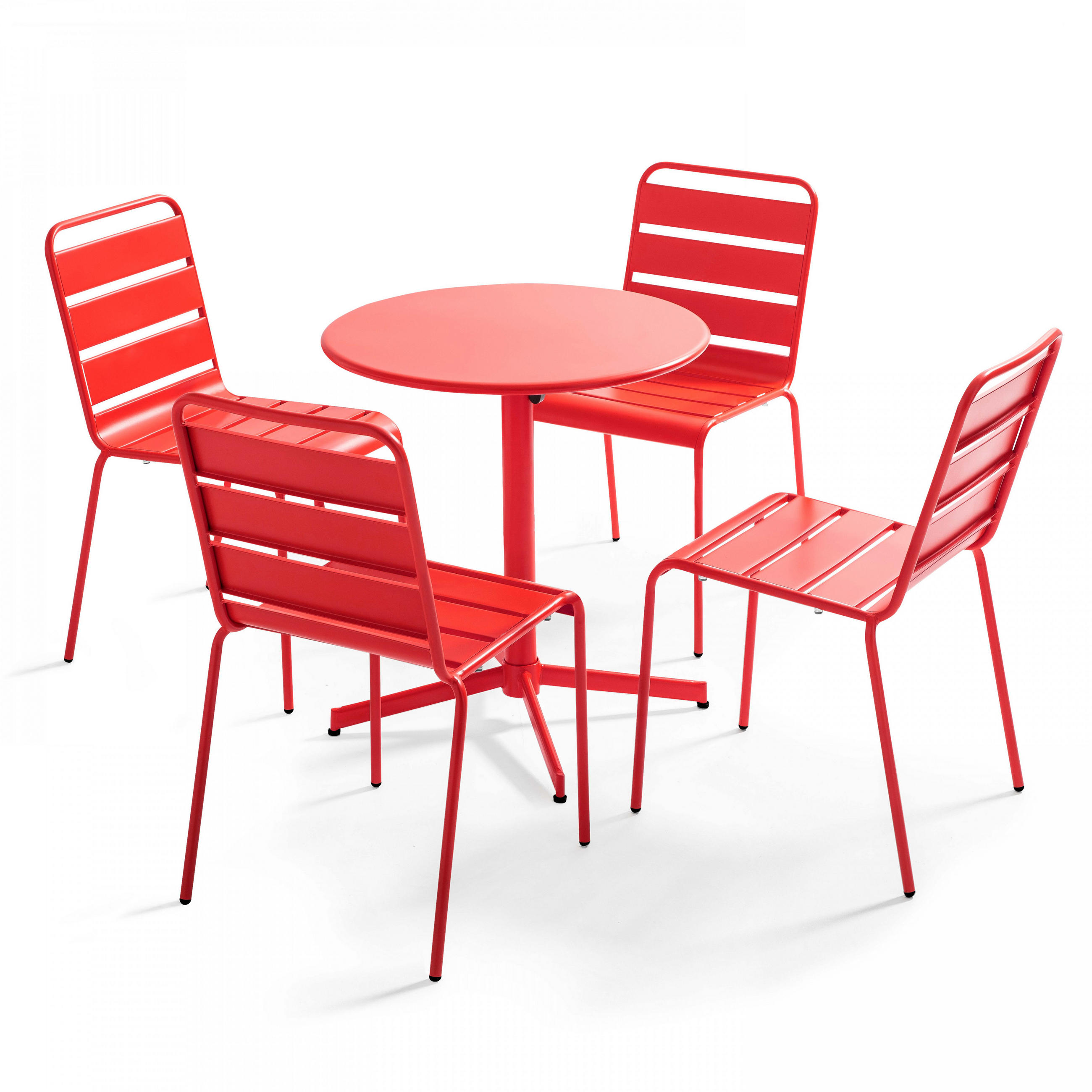 GARTENSET 5-tlg., Rot - Rot, Metall - Oviala